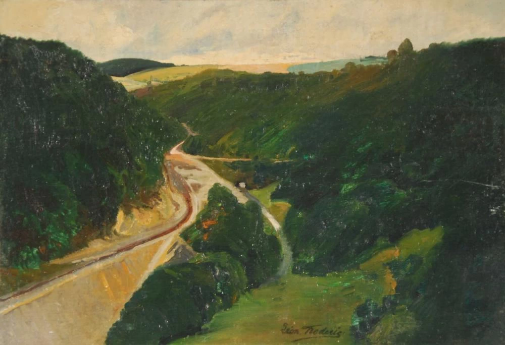 Paesaggio nelle Ardenne a